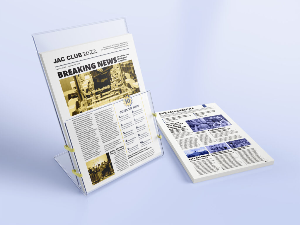 print newsletter mockup