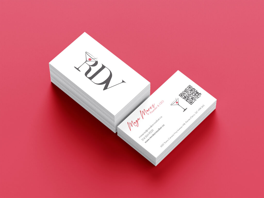 rdv business cards mockup