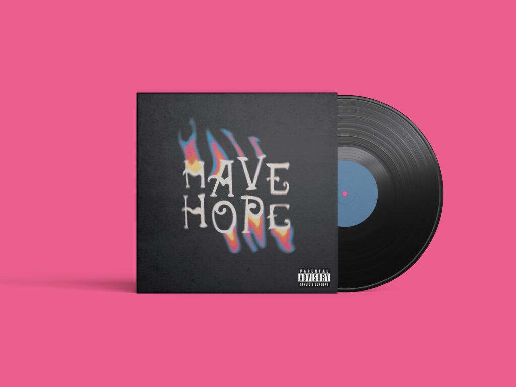 vinyl cover project mockup